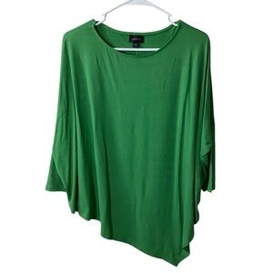 J.Jill Wearever Mojito Green Women's Asymmetrical Hem Top